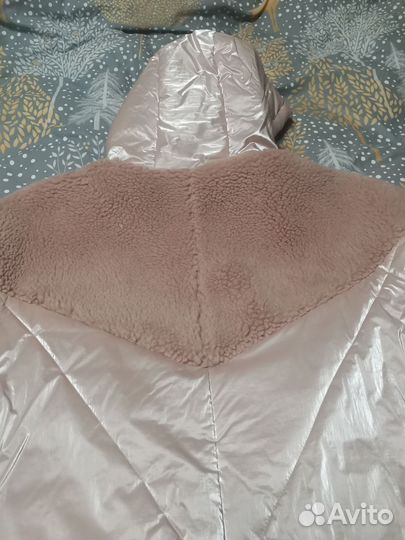 Пальто женское зимнее 52 54 с капюшоном