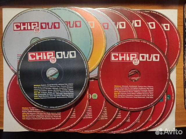 Диски "chip DVD". 06.2007-05.2009. 19 дисков