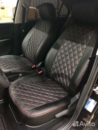 Авточехлы Премиум класса ромб VIP + Установка