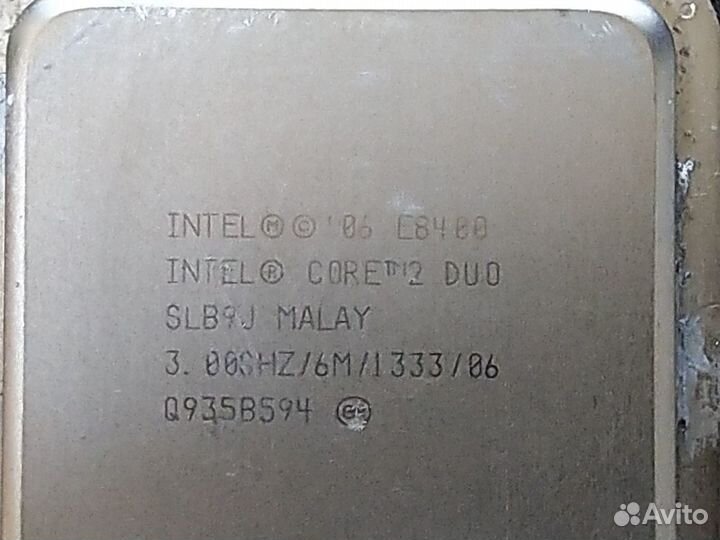 Процессор intel core2duo 8400