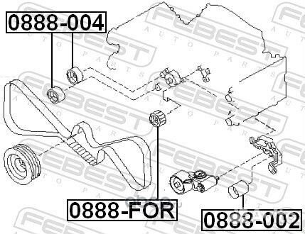 Ролик обводной ремня грм