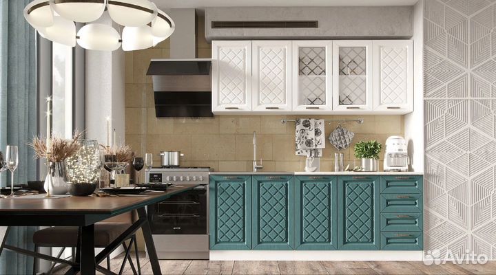 Готовая кухня мдф 2 метра