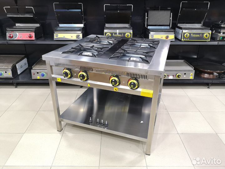 Плита газовая на 4 конфорок KebabMaster Турция