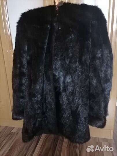 Шуба норковая с капюшоном 48 50