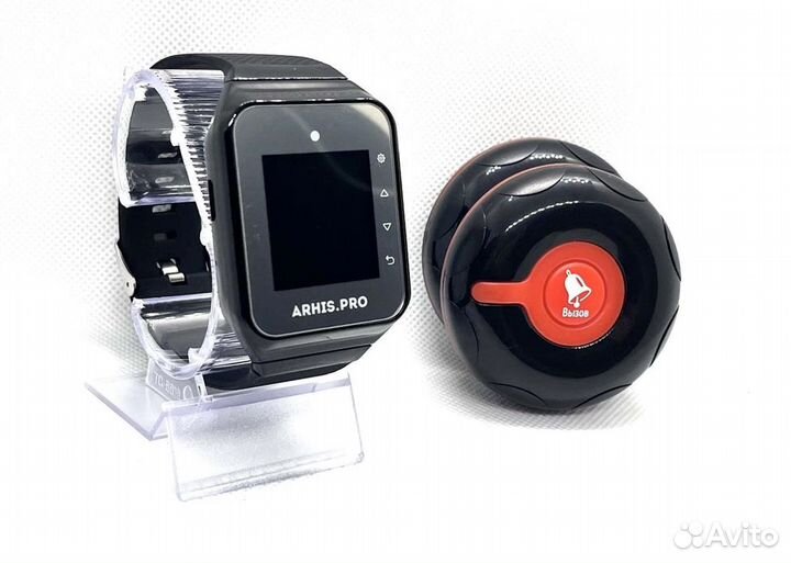 Кнопка вызова официанта персонала Классик и часы