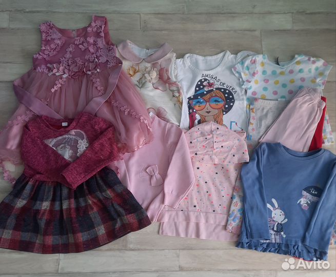 Детские вещи на девочку пакетом 86 92