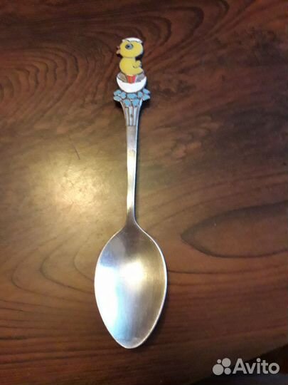 Ложка детская с ручкой цыпленок