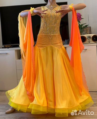 Платье спортивные бальные танцы стандарт Ю 2 - мол