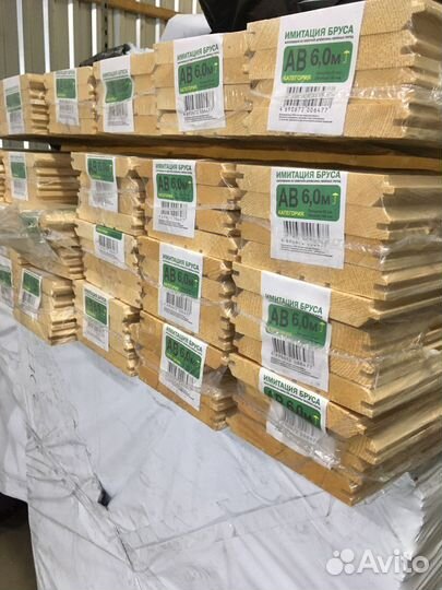 Имитация бруса, Доска пола, Блок-хаус сортав 146мм