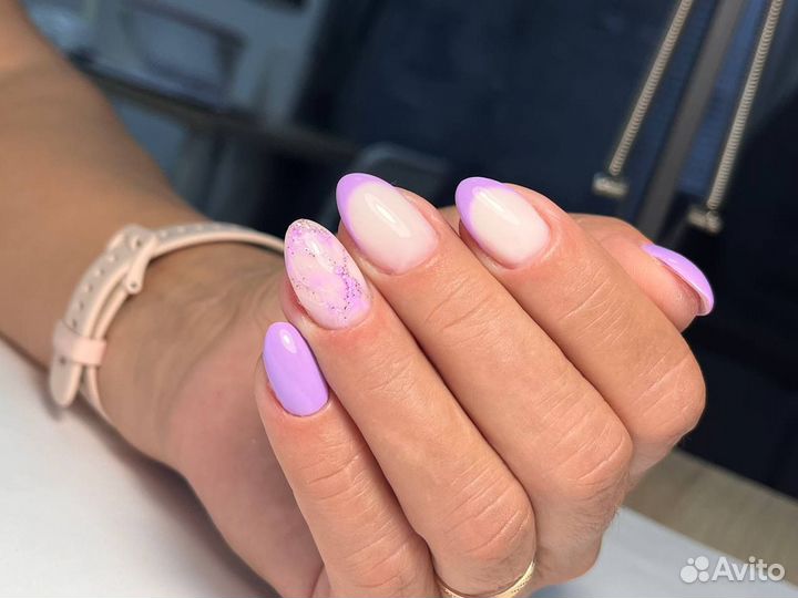 Наращивание Гель лак Укрепление Маникюр ногтей
