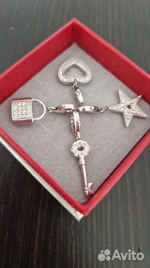 Подвеска серебро, шармы