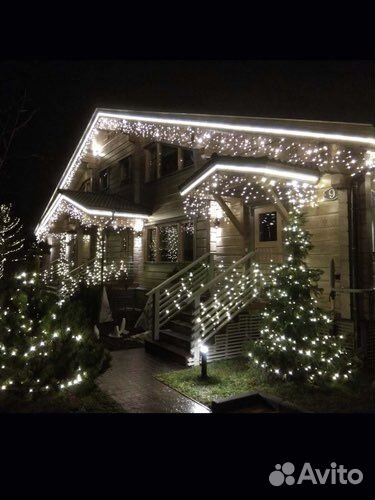 Герлянда уличная бахрома 6 м