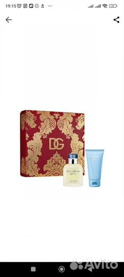 Набор dolce Gabbana light blue