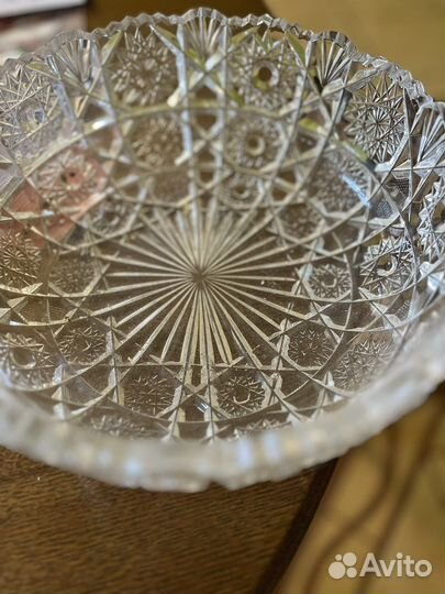 Салатница хрустальная СССР