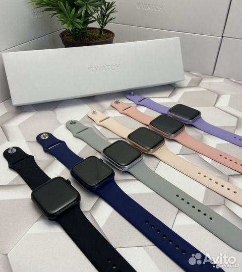 Часы apple watch 7 41 mm starlight