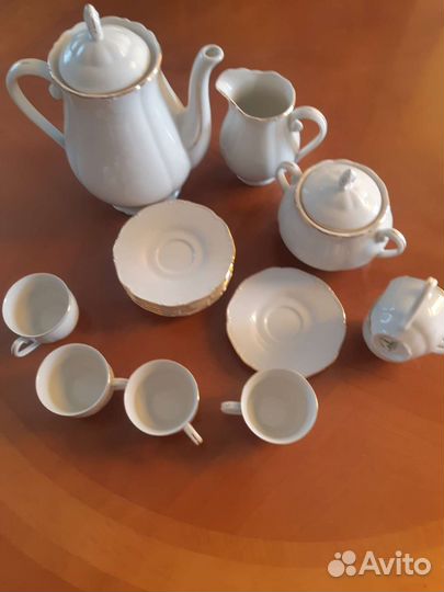 Кофейный фарфоровый на 6 персон сервиз Греция