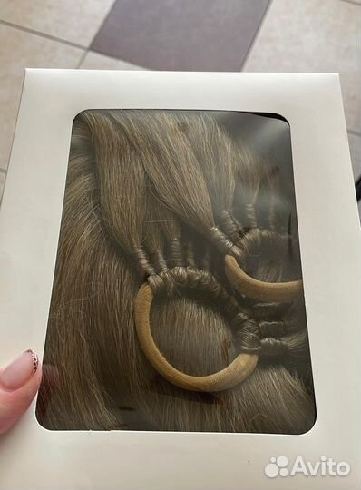 Хвост на резинке/ накладной хвост шиньон