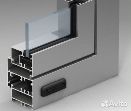 Перегородки алюминиевые остекление