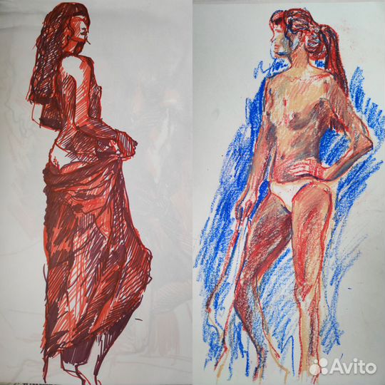 Наброски.Обнаженная натура