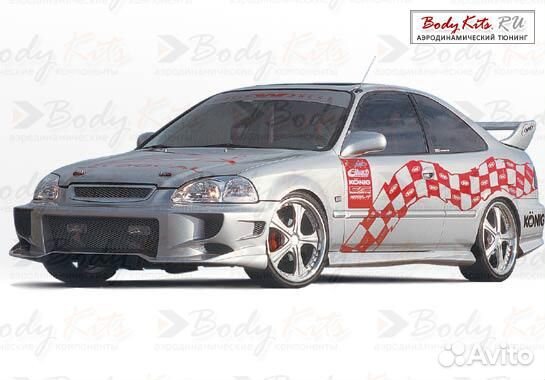 Передний бампер Aggressor для Honda Civic EK 96-98