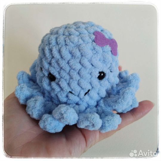 Осьминожка / плюшевая игрушка ручной работы