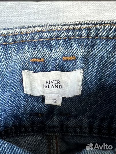 Широкие синие джинсы River Island