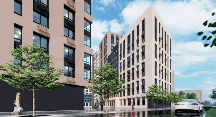 Квартира-студия, 45,5 м², 11/15 эт.