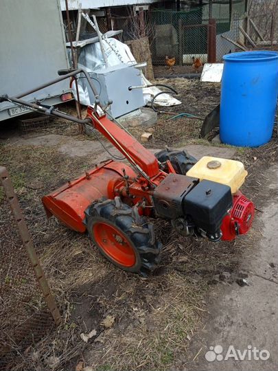 Мотоблок агрос (агро) с фрезой, плугом и прицепом