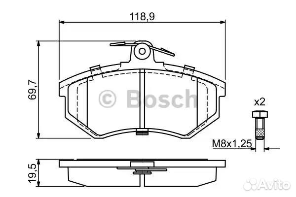 Колодки тормозные дисковые перед