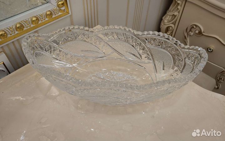 Салатник хрустальный большой 32см
