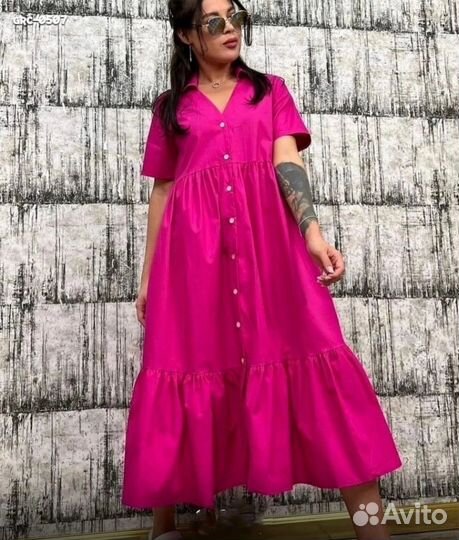 Платье хлопок