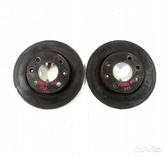 Диск тормозной передний Peugeot 206 1.4