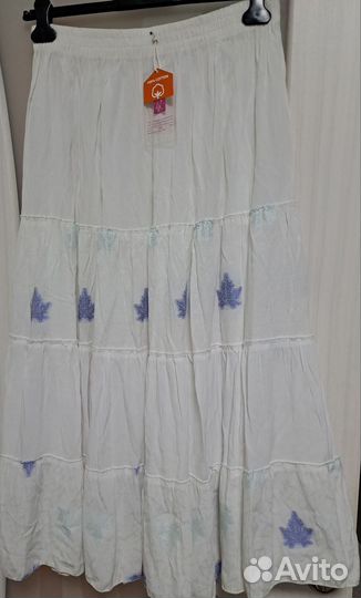 Юбка длинная р52-56 оверсайз новая хлопок Турция