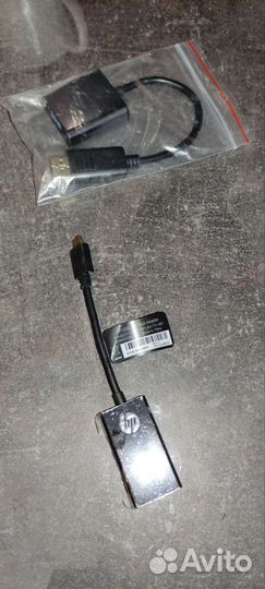 Переходник HP USB Type C-VGA черный (p7z54aa)