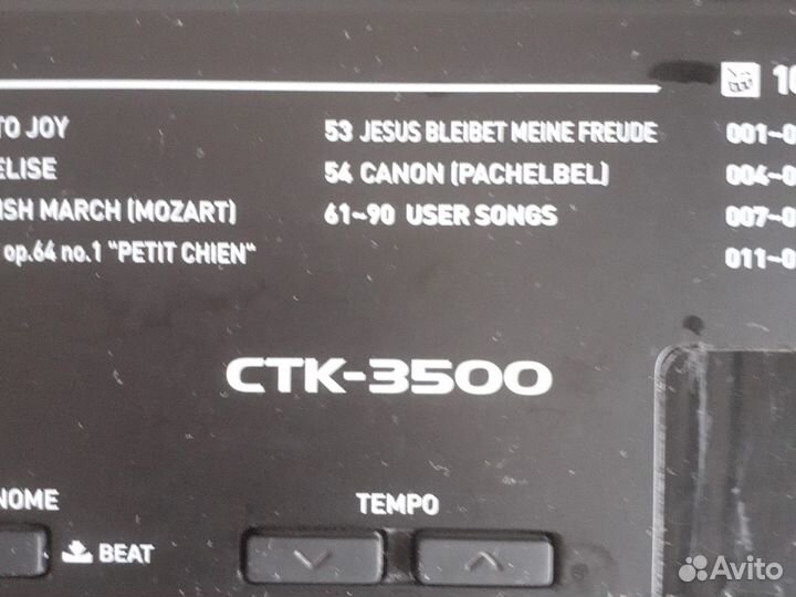 Синтезатор casio ctk 3500