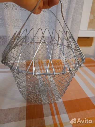 Металлическая складная корзинка