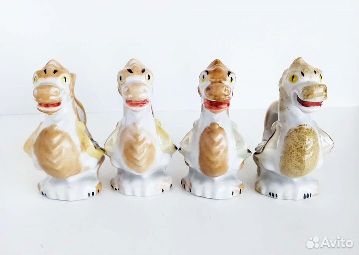 Фарфор статуэтка Дракон СССР люстр Вербилки