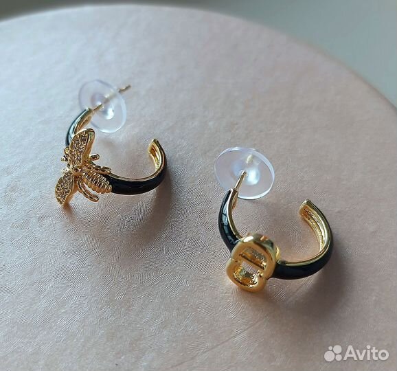 Серьги пчелки конго Dior