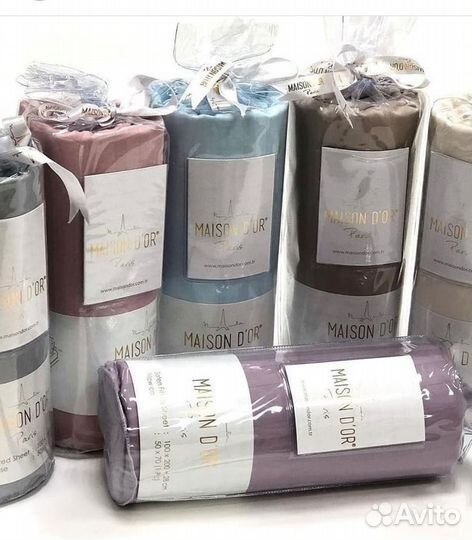 Простынь + наволочки 50*70 сатин Maison Dor сатин