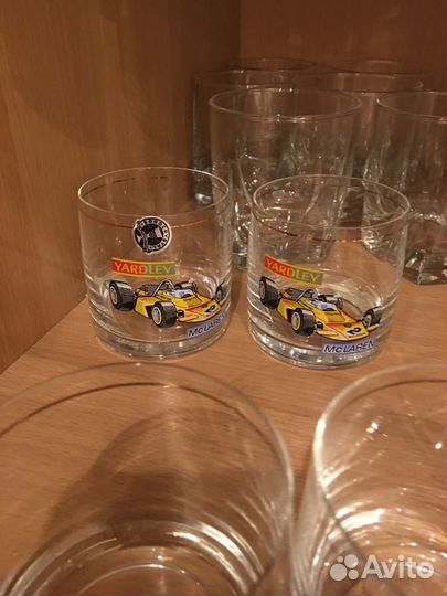 Стаканы с машинками гоночными Чехословакия