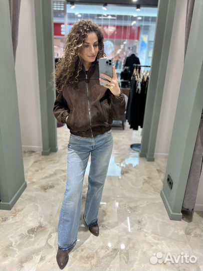 Бомбер жакет Vicolo натуральная замша Италия