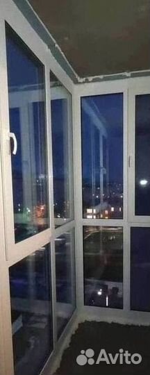 Остекление окон и балконов пвх