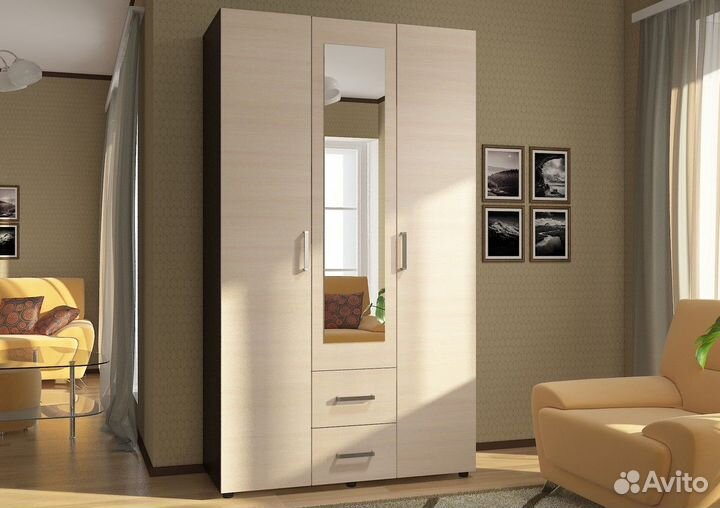 Шкаф распашной Эва шк-019