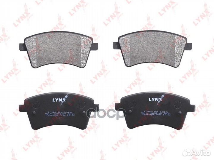 Колодки тормозные дисковые BD-6318 lynxauto