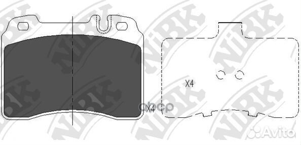Колодки тормозные дисковые перед PN31022 PN