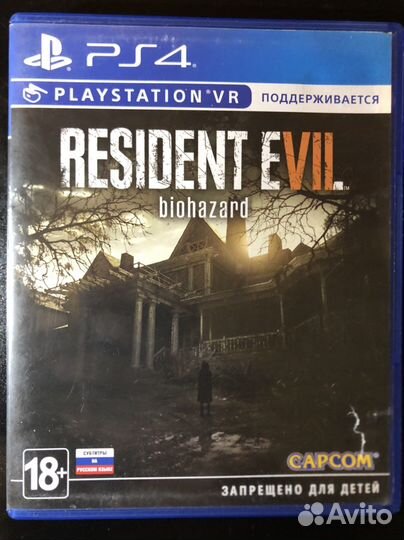 Диск Resident Evil 7 Biohazard Ps4