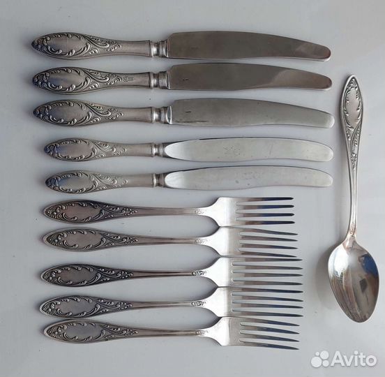 Столовые приборы мельхиор СССР