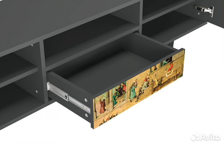 Тв-тумба T6 - Антрацит - Children's Games