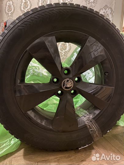 Диски skoda kodiaq r17 на зимней резине