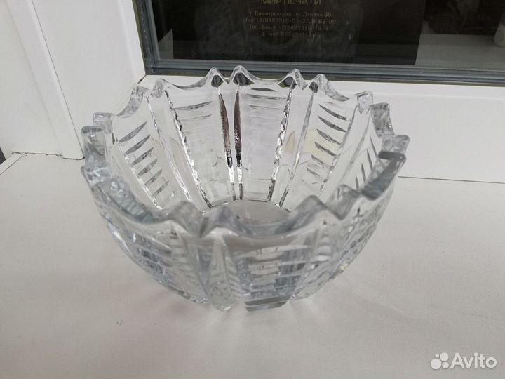 Салатница хрусталь